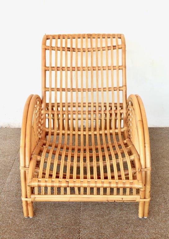 Cane Lounger Chair